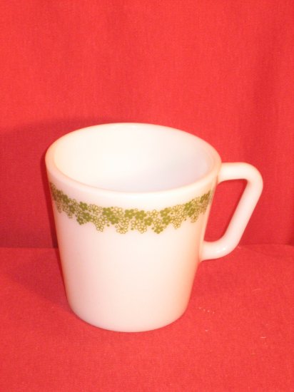 Pyrex Spring Blossom Green Coffee Mug 8 oz