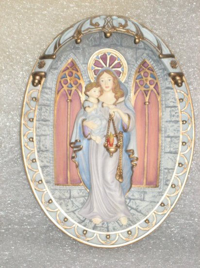 Collector Plate Mary Light of Heaven Gracious Mother of Wisdom 1995