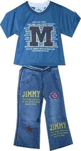 2 Pc Jimmy Designer Denim Set