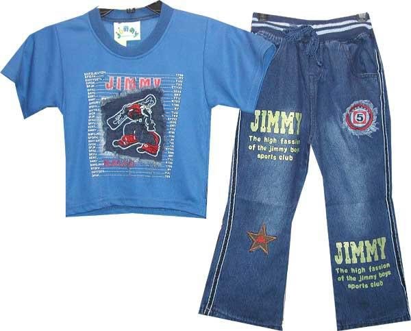 2 Pc Jimmy Designer Denim Set
