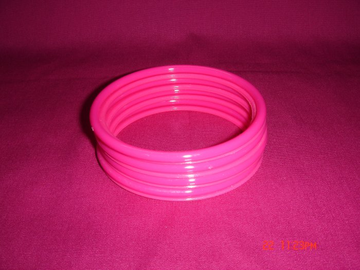 Latest Fashion 8 Hot Pink "So What" Bangles set