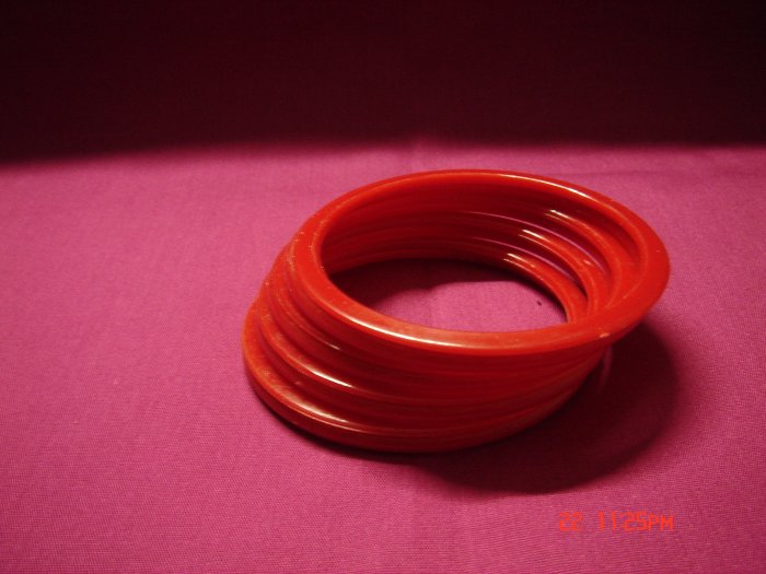 Latest Fashion 8 Hot Red Bangles set ON SALE 2009**