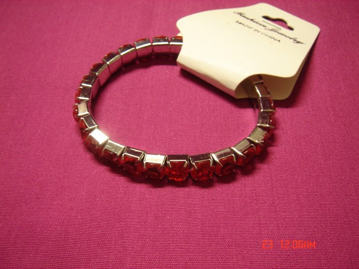 High Quality Simulated Diamond Stretch Tennis Bracelet on Tag