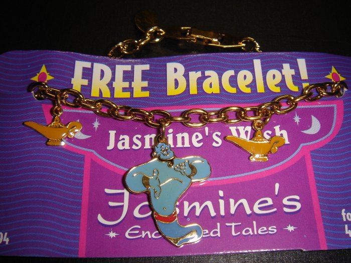 $12.99 Disney Jasmine's Wish Aladdin Gold-Plated Bracelet on Card