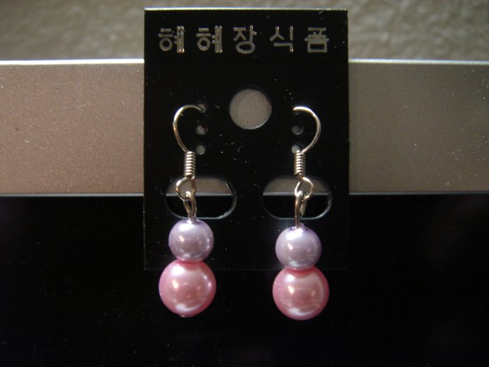 Handmade Pearl Dangle 925 hook Earrings**FREE GIFT BOX