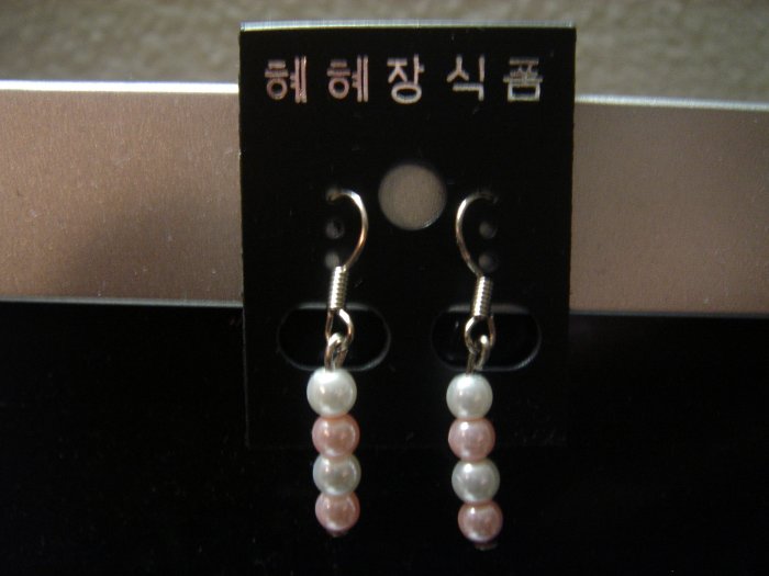 Handmade Pearl Dangle 925 hook Earrings**FREE Silver Cotton-Filled GIFT BOX and Packaging