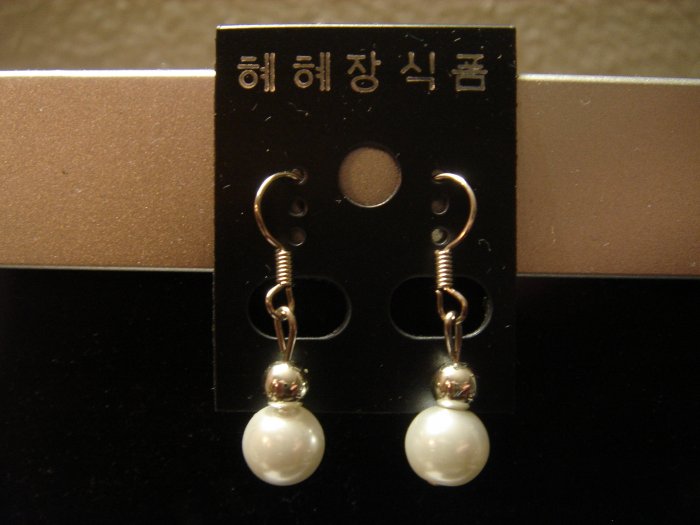 Handmade Pearl Dangle 925 hook Earrings**FREE Silver Cotton-Filled GIFT BOX and Packaging