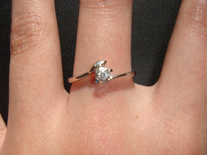 On SALE $15 NEW 925 CZ Cubic Zirconia Silver Ring Gift*+FREE BOX*
