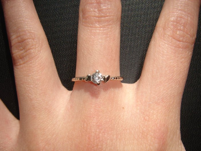 On SALE $18 NEW 925 CZ Cubic Zirconia Silver Ring Gift*+FREE BOX*