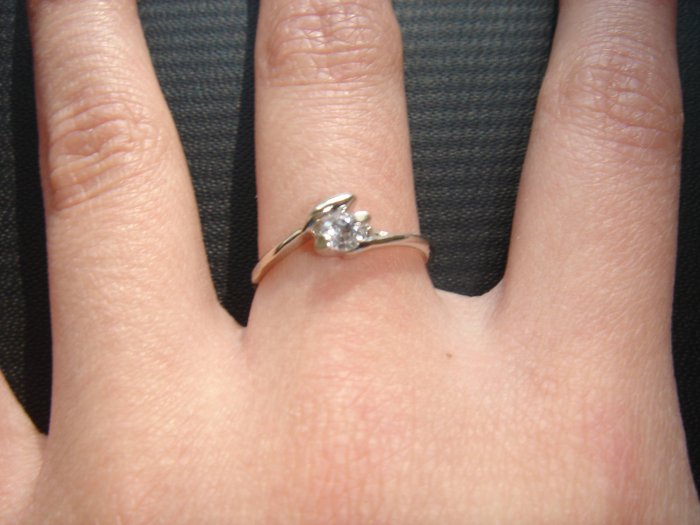 On SALE $22 NEW 925 CZ Cubic Zirconia Silver Ring Gift*+FREE BOX*