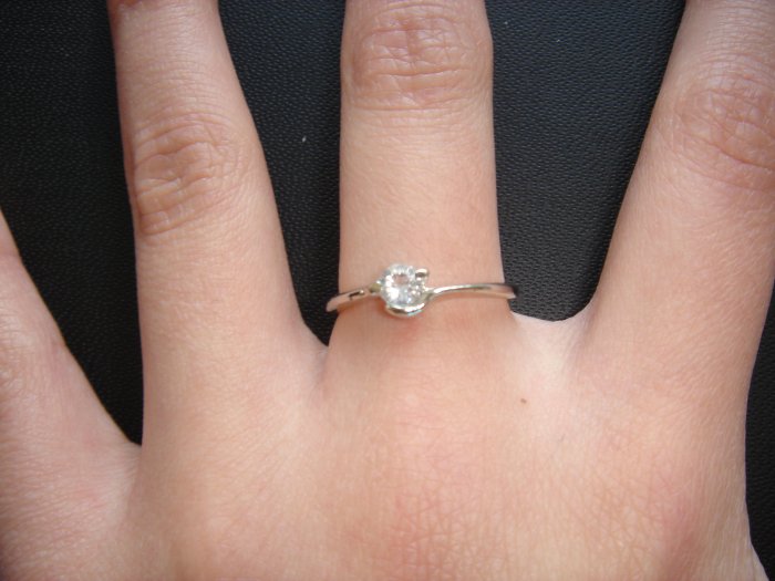 On SALE $18 NEW 925 CZ Cubic Zirconia Silver Ring Gift*+FREE BOX*