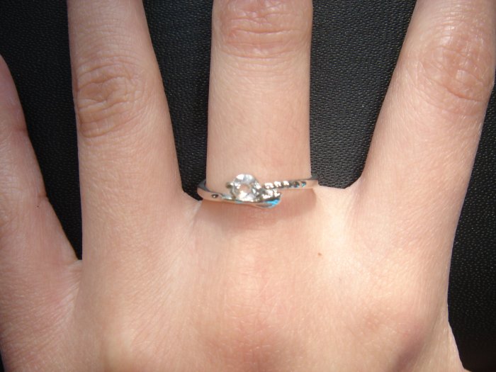On SALE $30 NEW 925 CZ Cubic Zirconia Silver Ring Gift*FREE BOX*