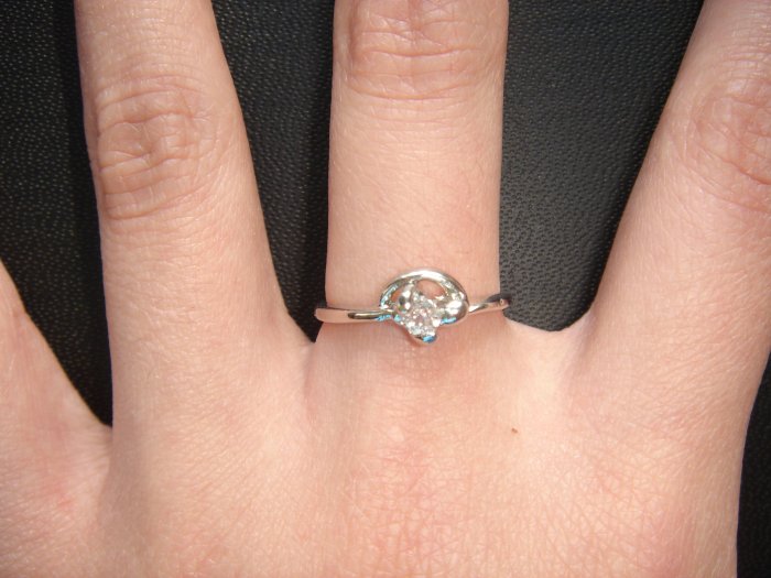 On SALE $25 NEW 925 CZ Cubic Zirconia Silver Ring Gift*+FREE BOX*