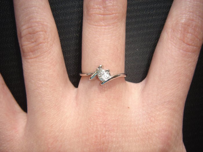 On SALE $15 NEW 925 CZ Cubic Zirconia Silver Ring Gift*+FREE BOX*