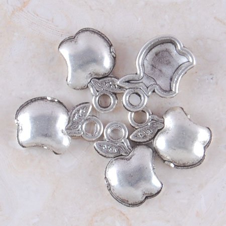 20 Tibetan Silver Apple Charms Findings, Make your Own Jewelries