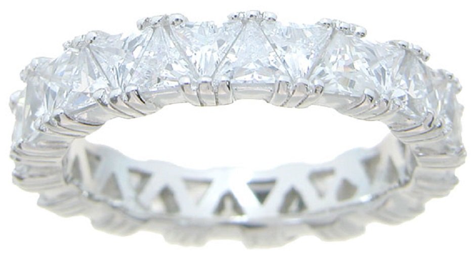 2.75 CT Trillion cut Anniversary - Eternity Band * Absolutely Gorgeous * Size 5,6,7,8,9 *