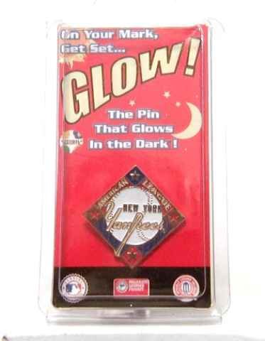 Cool NY YANKEES Glow in the Dark Baseball Pin