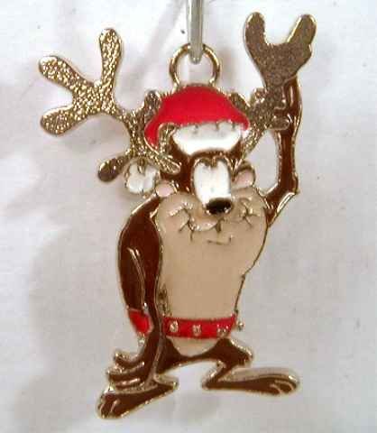 Looney Tunes TAZ as a Reindeer Charm GREAT XMAS GIFT