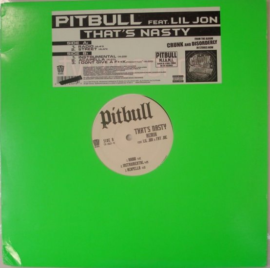 Pitbull feat. Lil Jon and Fat Joe 2004 12" That's Nasty