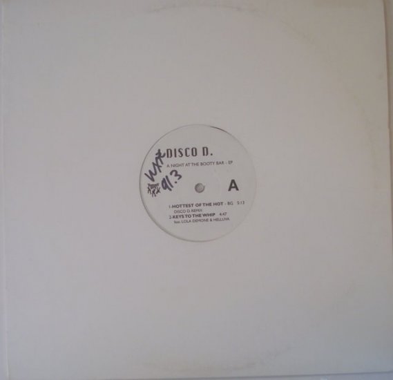 Disco D. - A Night at the Booty Bar EP LP