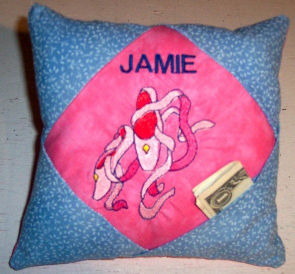 PERSONALIZED tooth fairy pillow BALLET DANCE