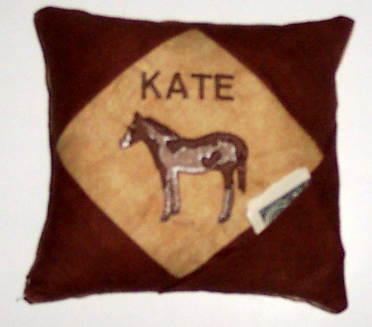PERSONALIZED tooth fairy pillow HORSE