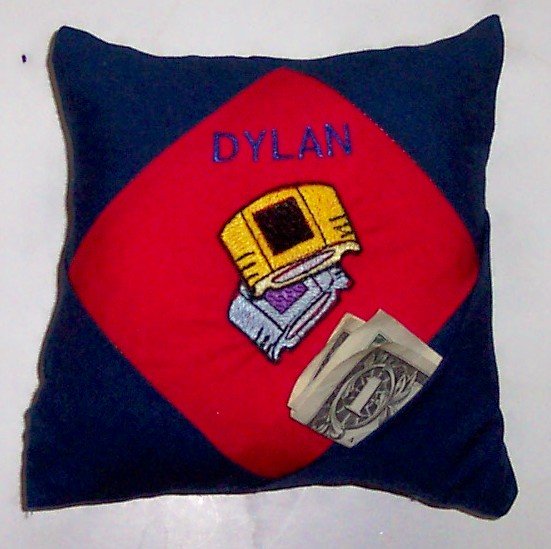 PERSONALIZED tooth fairy pillow - Video Games!