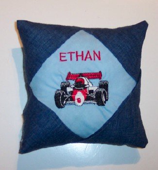 PERSONALIZED tooth fairy pillow - RACECAR!