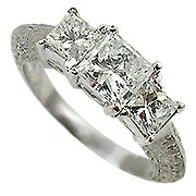 18K White Gold Diamond Multi Stone Ring - You Save $5,608.41