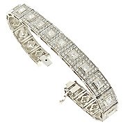18K White Gold Tennis Bracelet - You Save $27,266.04