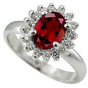 14K White Gold Ruby/Diamond Fashion Ring - You Save $807.48
