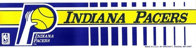 INDIANA PACERS Bumper Sticker