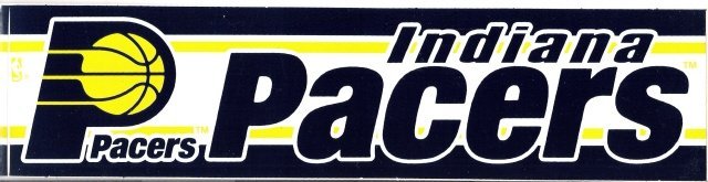 Indiana Pacers Bumper Sticker