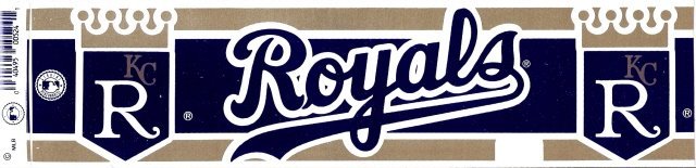KANSAS CITY ROYALS Bumper Sticker