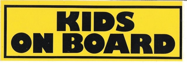 KIDS ON BOARD Bumper Sticker
