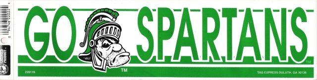 Michigan State SPARTANS Bumper Sticker