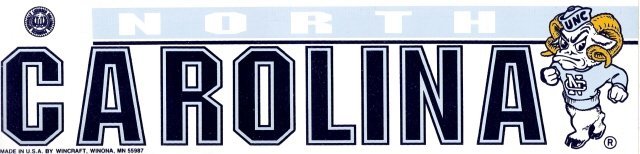 NORTH CAROLINA Bumper Sticker