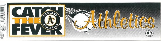 OAKLAND Athletics Bumper Sticker