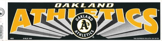 OAKLAND ATHLETICS Bumper Sticker