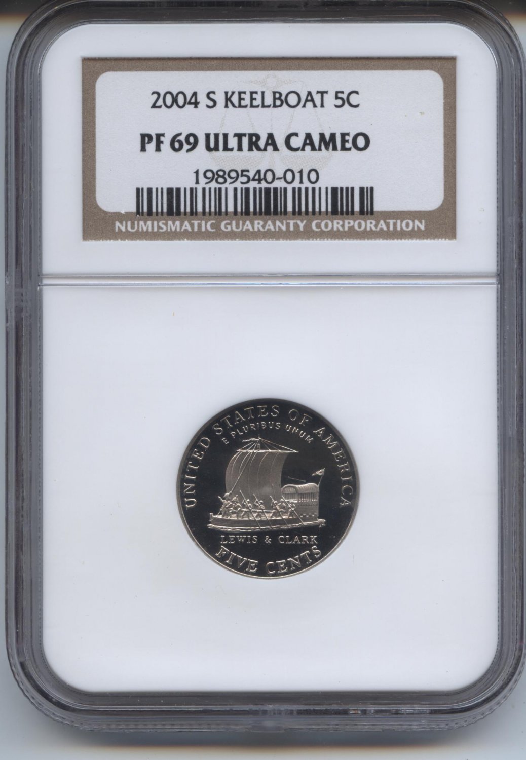 2004 proof 69 ultra cameo keelboat jefferson nickel