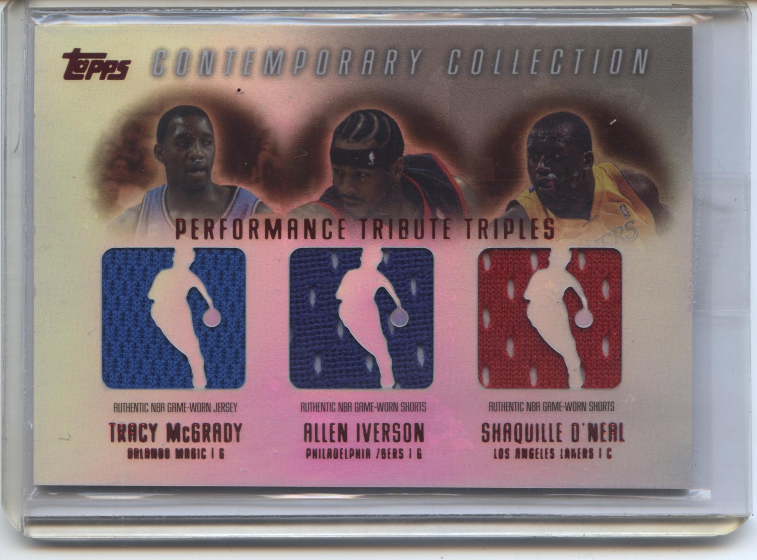 03-04 topps contemporary collection shak, iverson, mcgrady