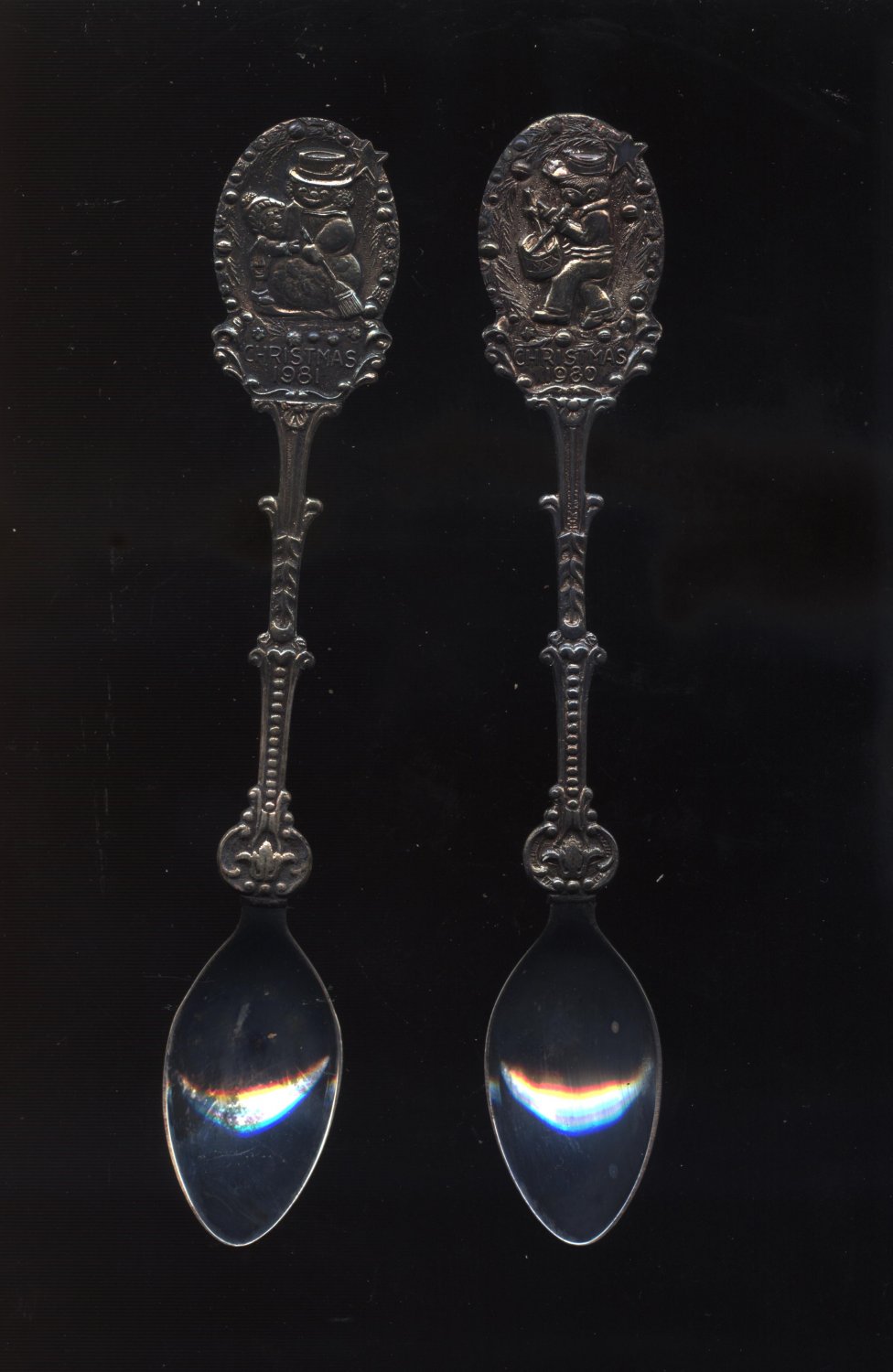 1980 & 1981 christmass collector spoons