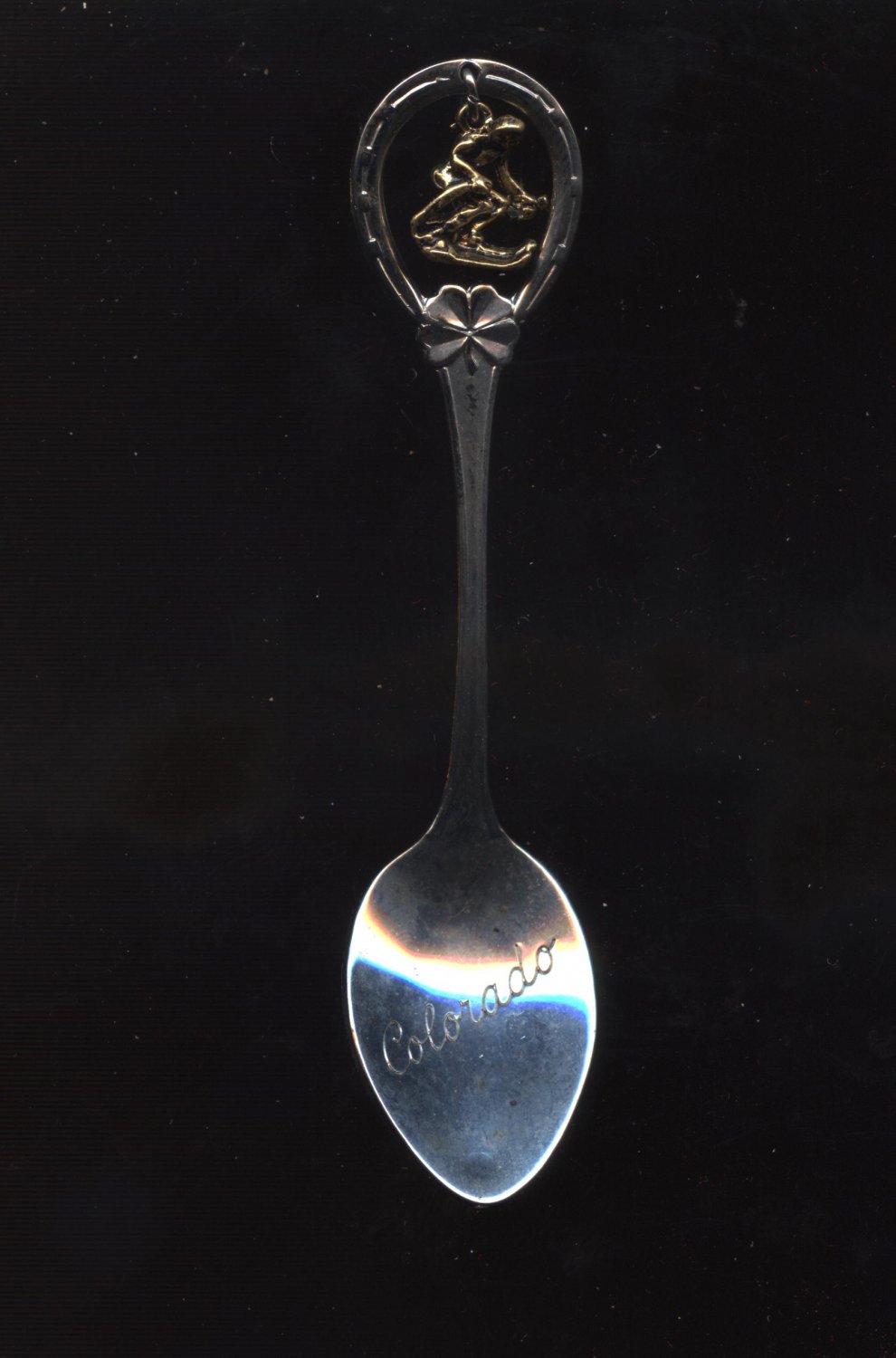 Colorado collector spoon with skiing charm