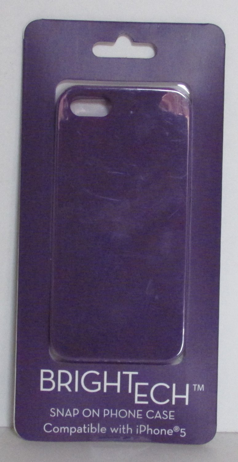 BrighTech Snap On iPhone 5 PHONE CASE Purple NEW