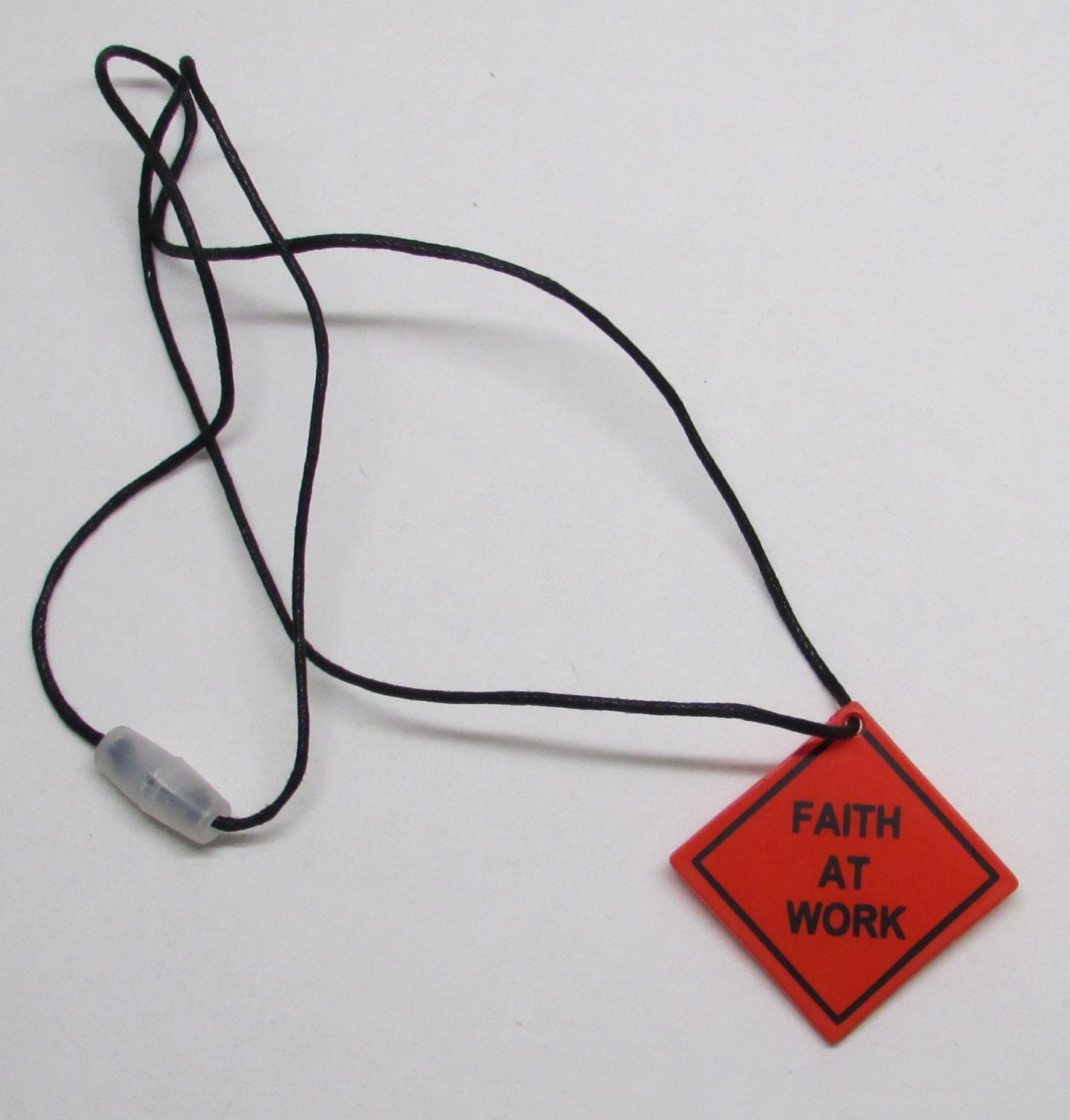FAITH AT WORK Street Sign Unlatchable NECKLACE NEW Jesus