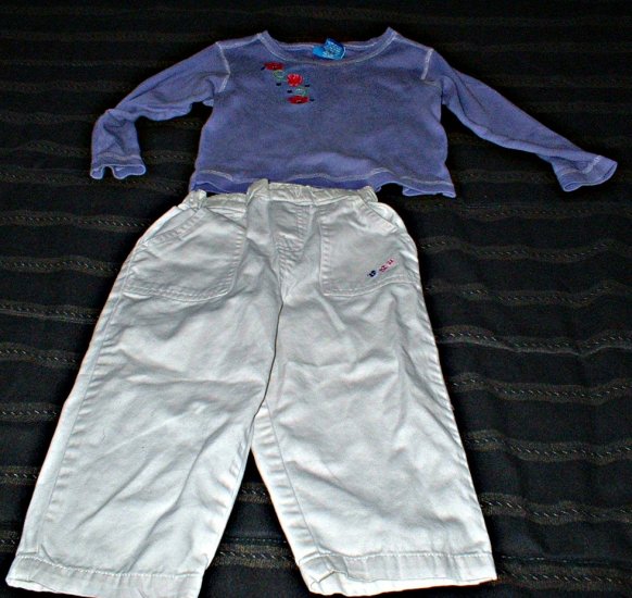 3T Curfew Kids Long Sleeve Top and Crops set