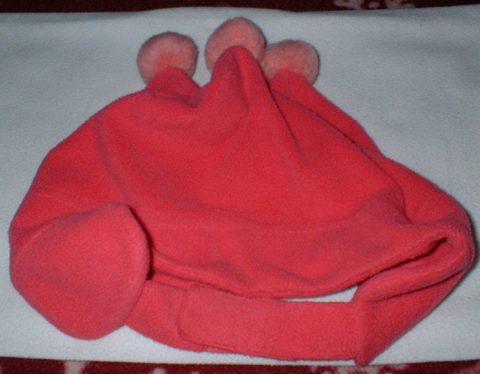 Girls 18-24mth Pink Fleece Pompom Winter Hat The Childrens Place