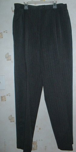 Worthington Size 16 Charcoal PinStripe Slacks