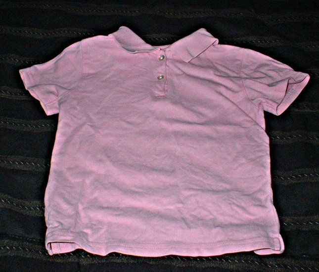 Girls Pink Polo Shirt 3T Like New
