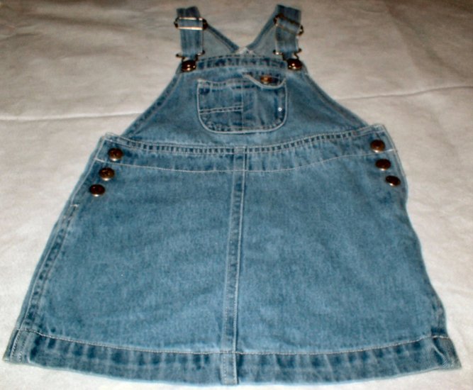 Girls 3T Denim Overall Jumper Dress